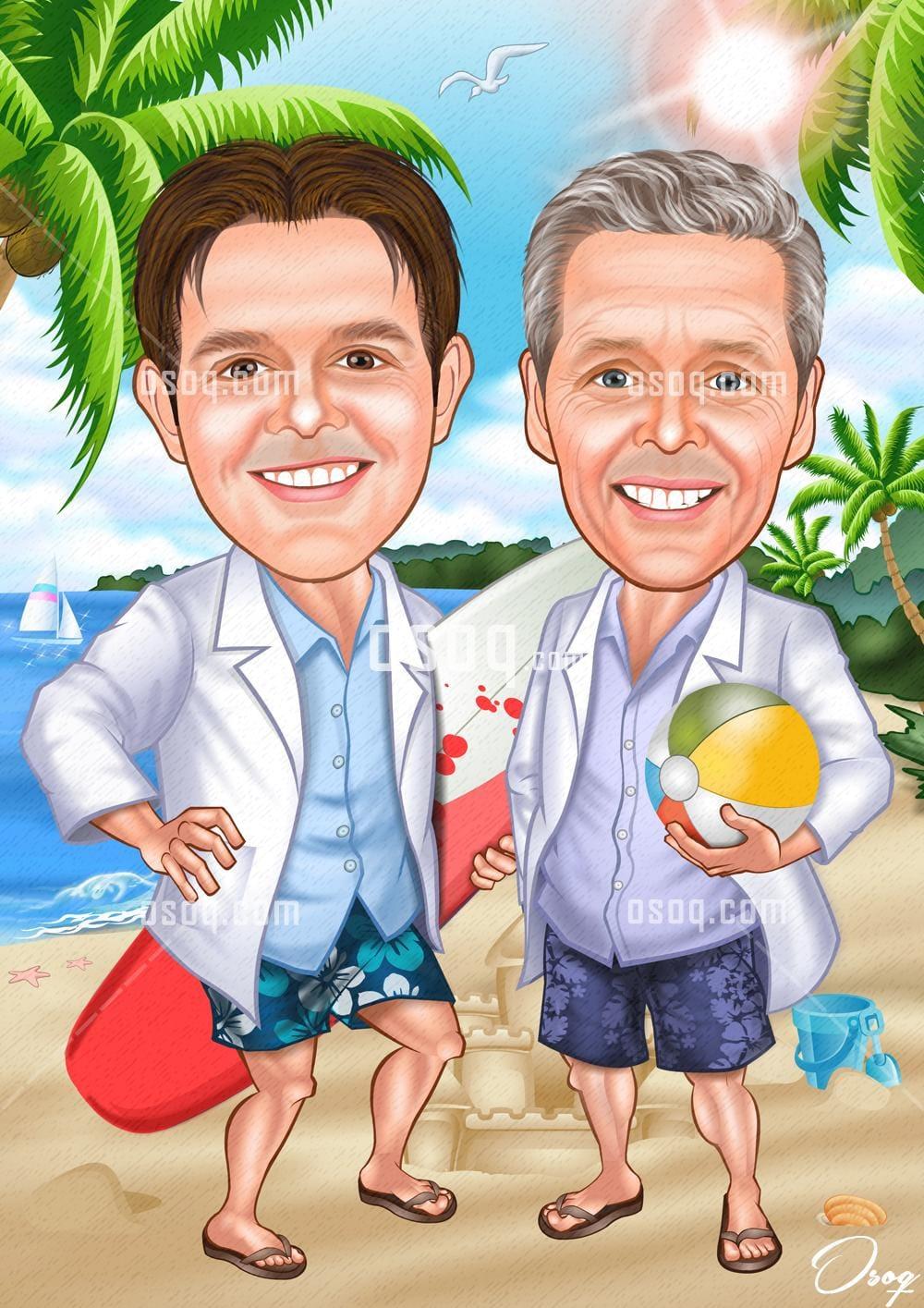 Digital cartoon caricature 16