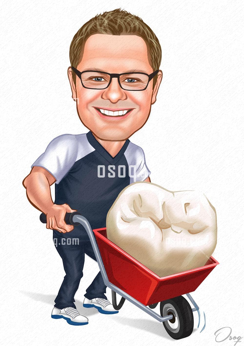 Doctor cartoon caricature 03