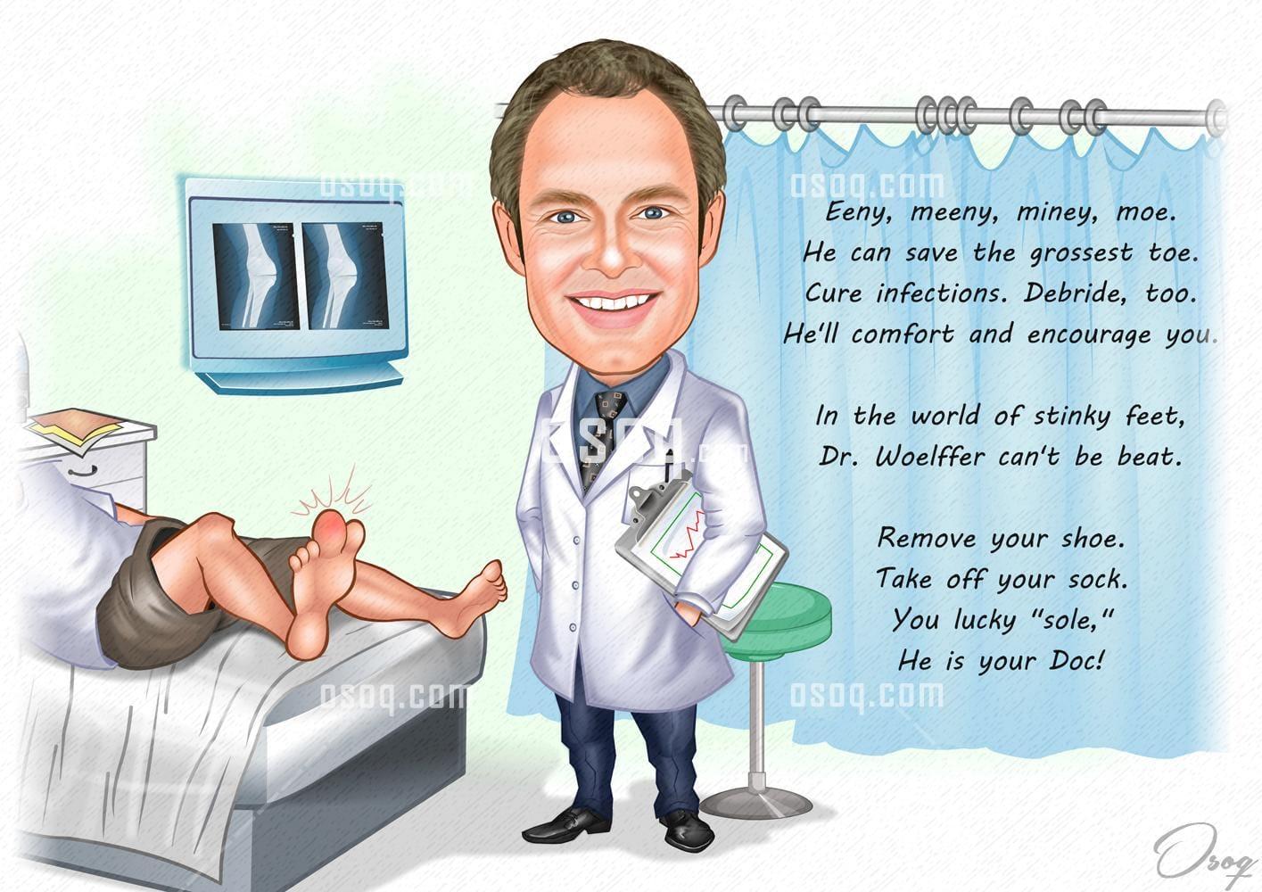 Doctor cartoon caricature 05