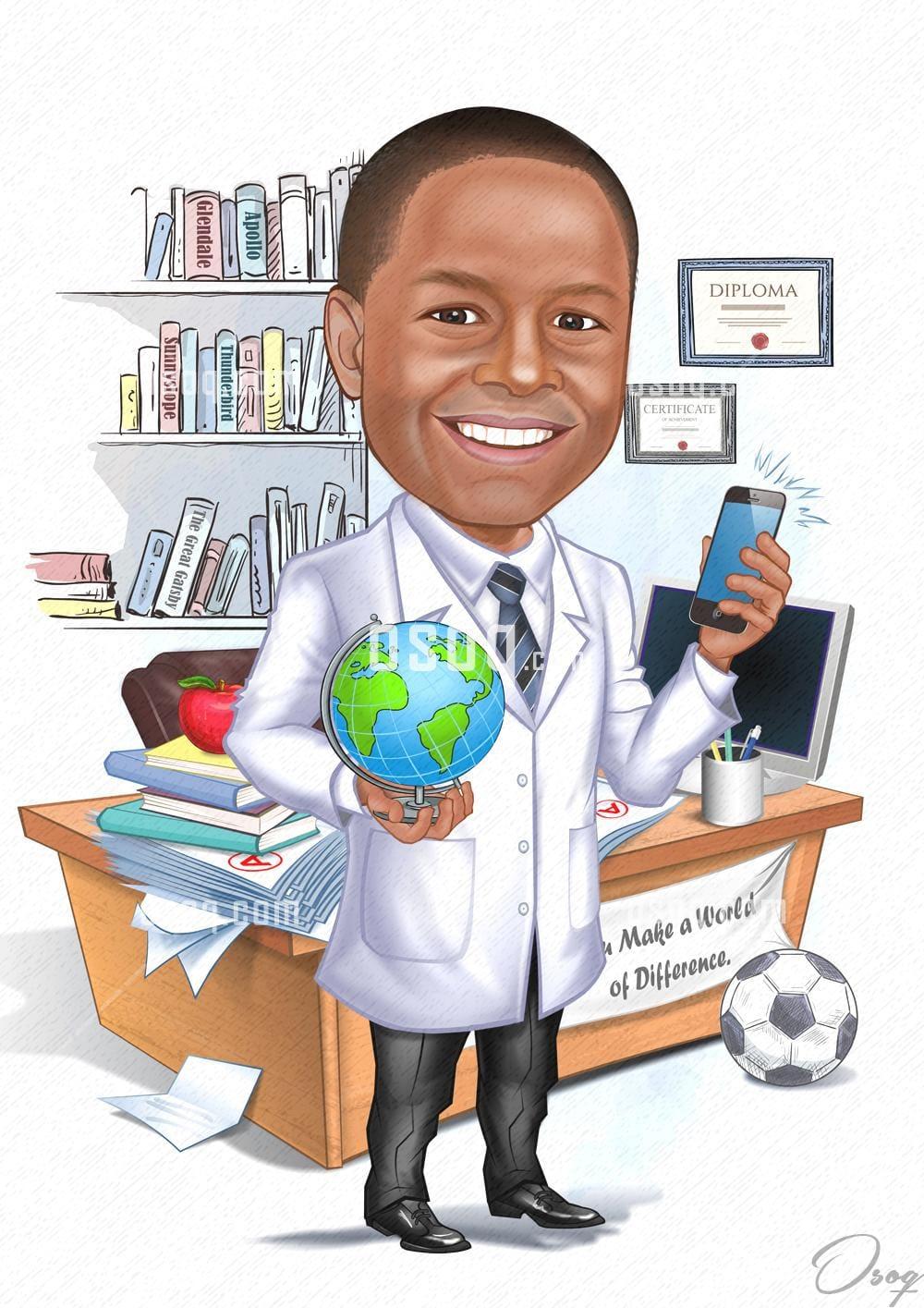 Doctor cartoon caricature 15