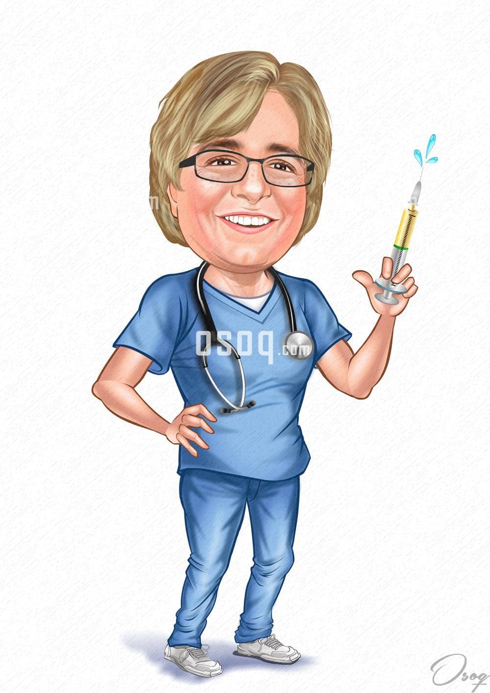 Doctor cartoon caricature 16