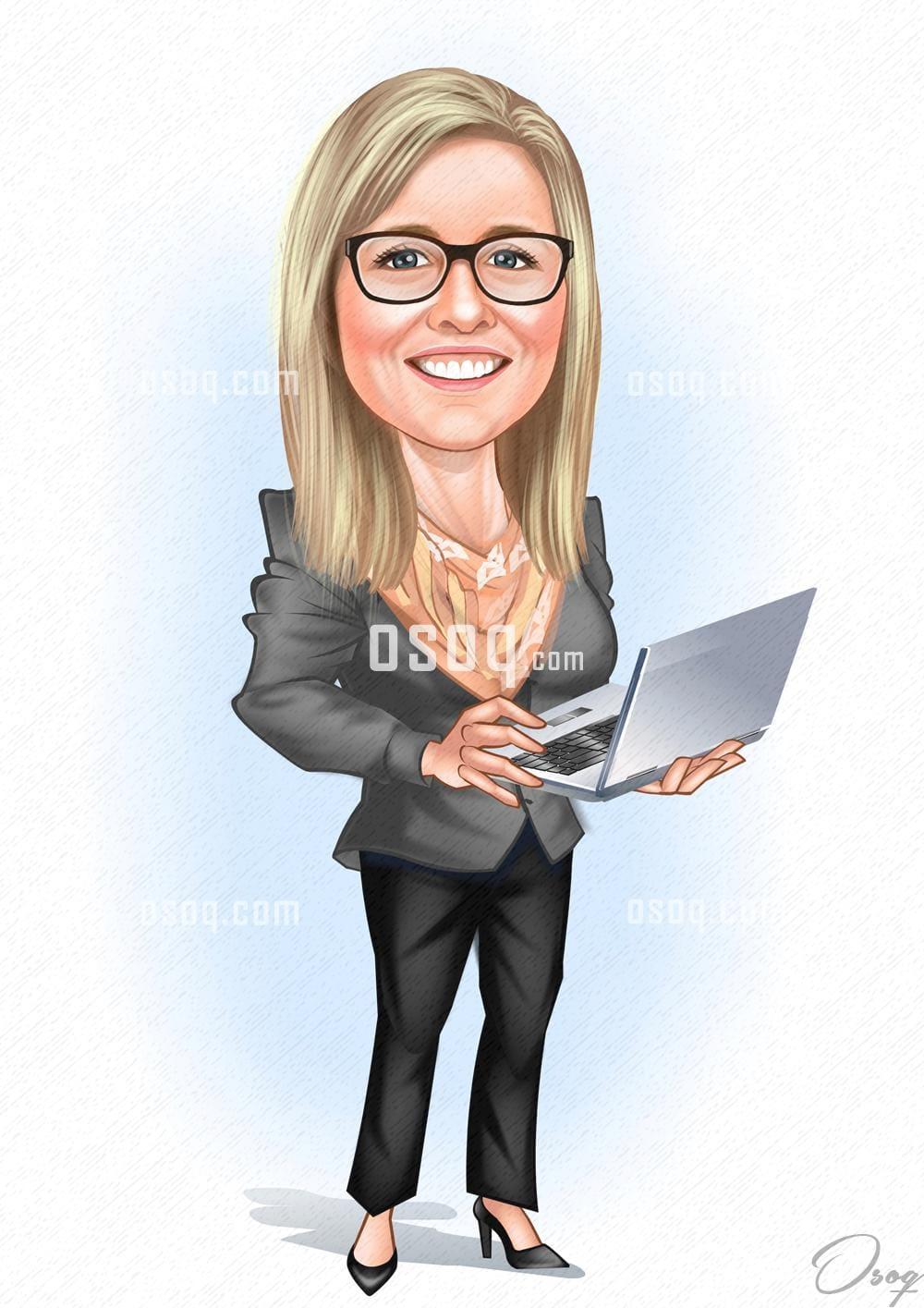 Girl cartoon caricature 09