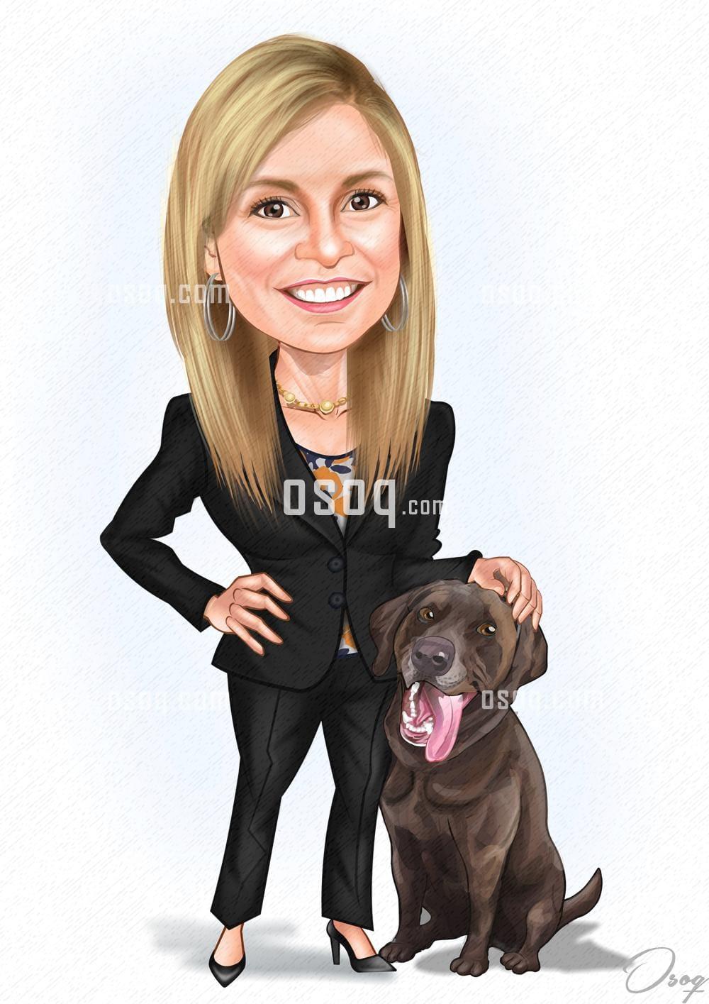 Girl cartoon caricature 11
