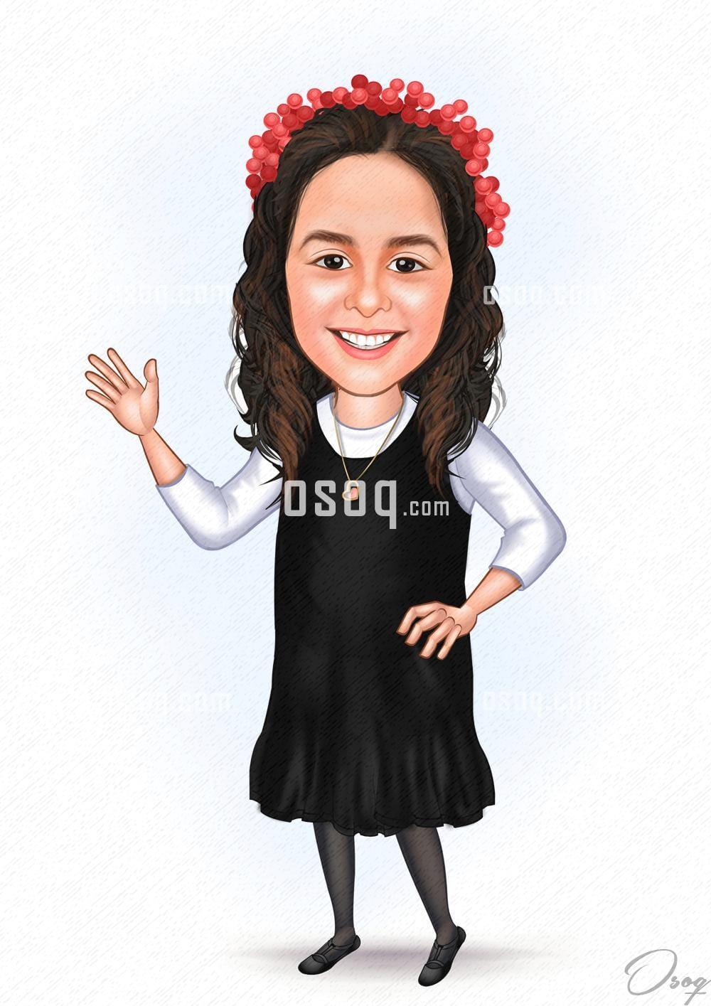 Girl cartoon caricature 18