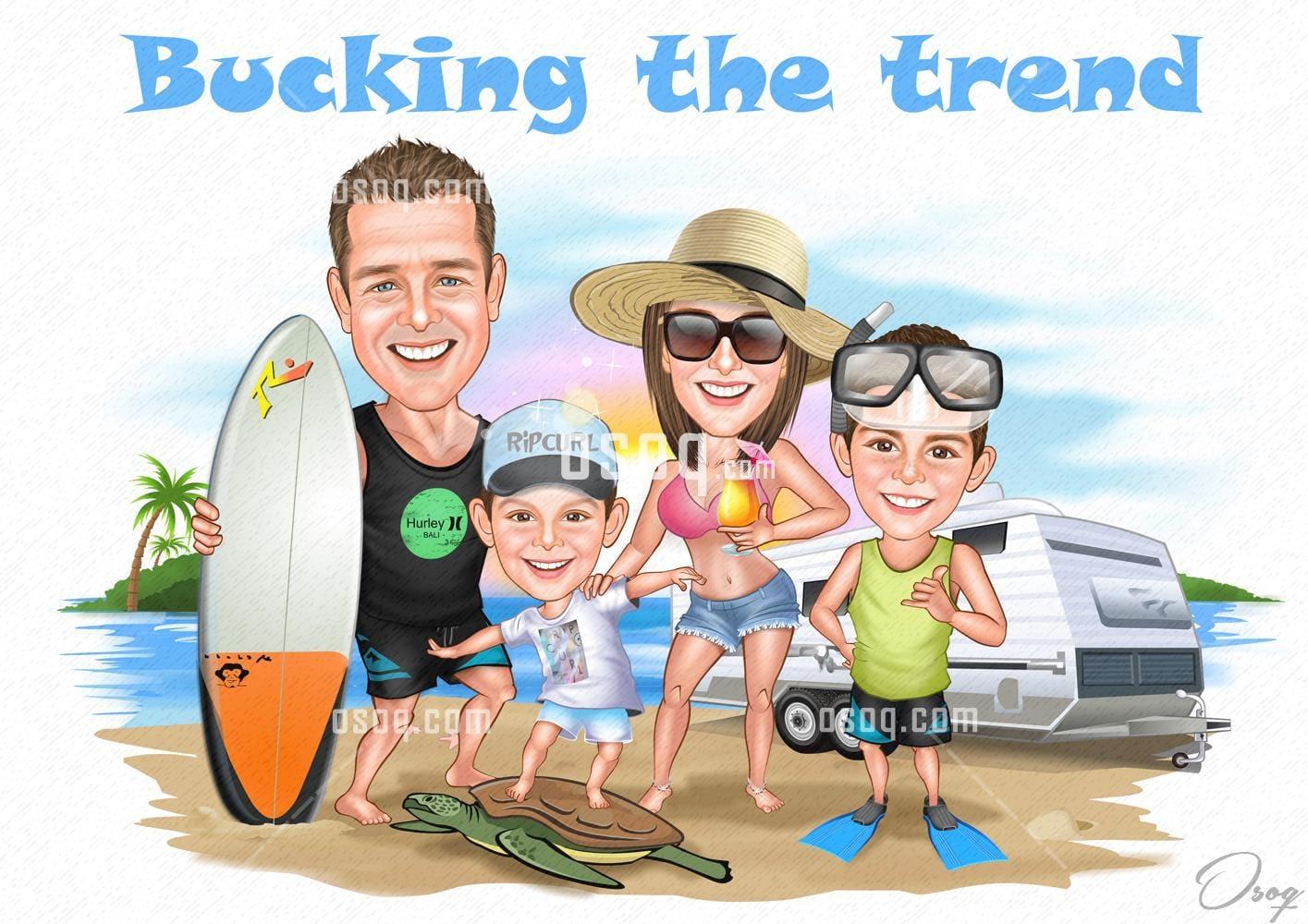 Group cartoon caricature 08