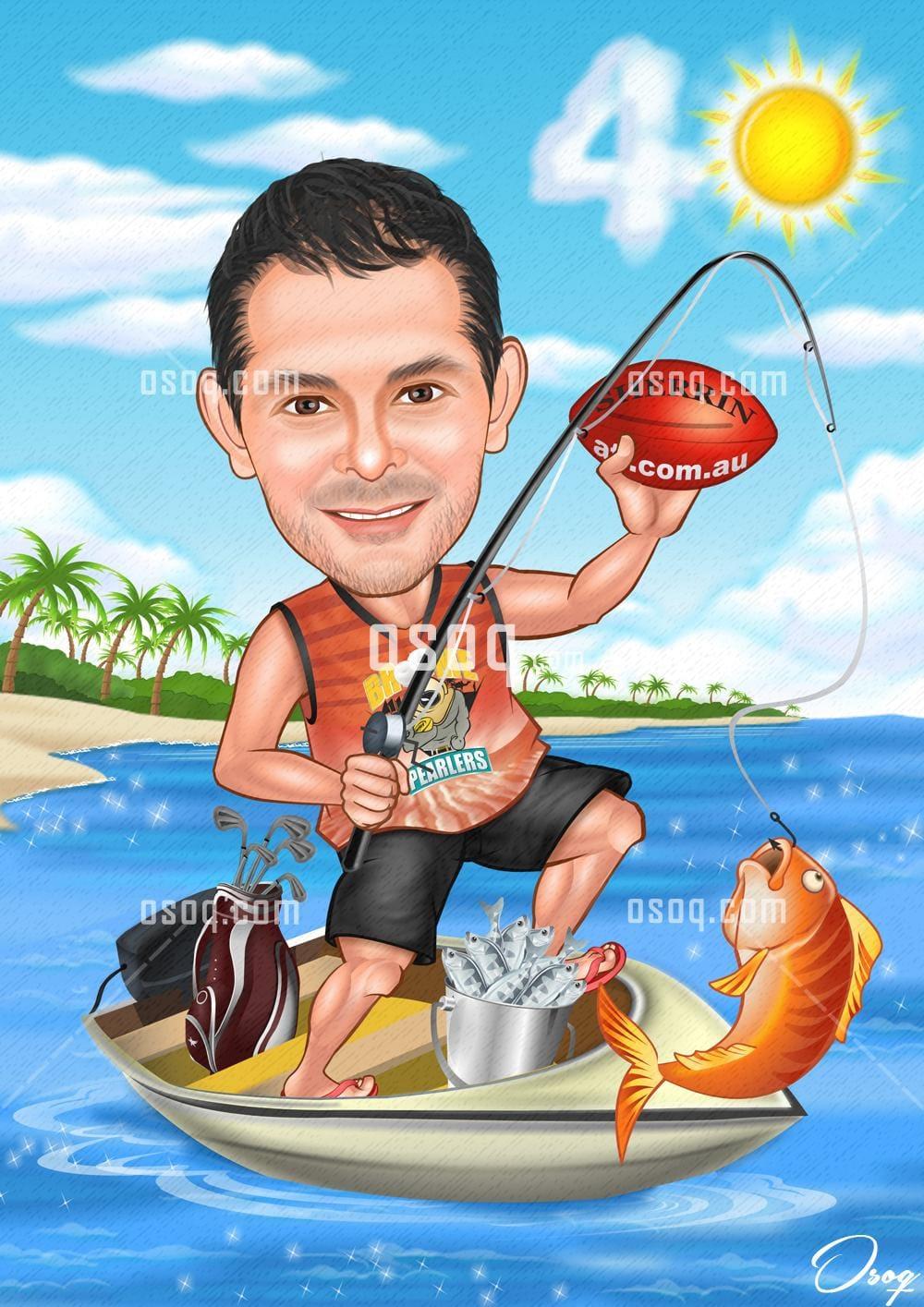 Happy birthday cartoon caricature 04