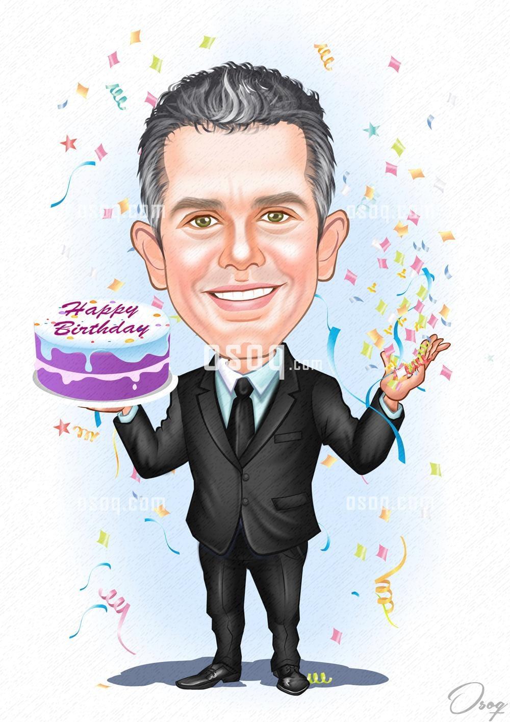 Happy birthday cartoon caricature 06