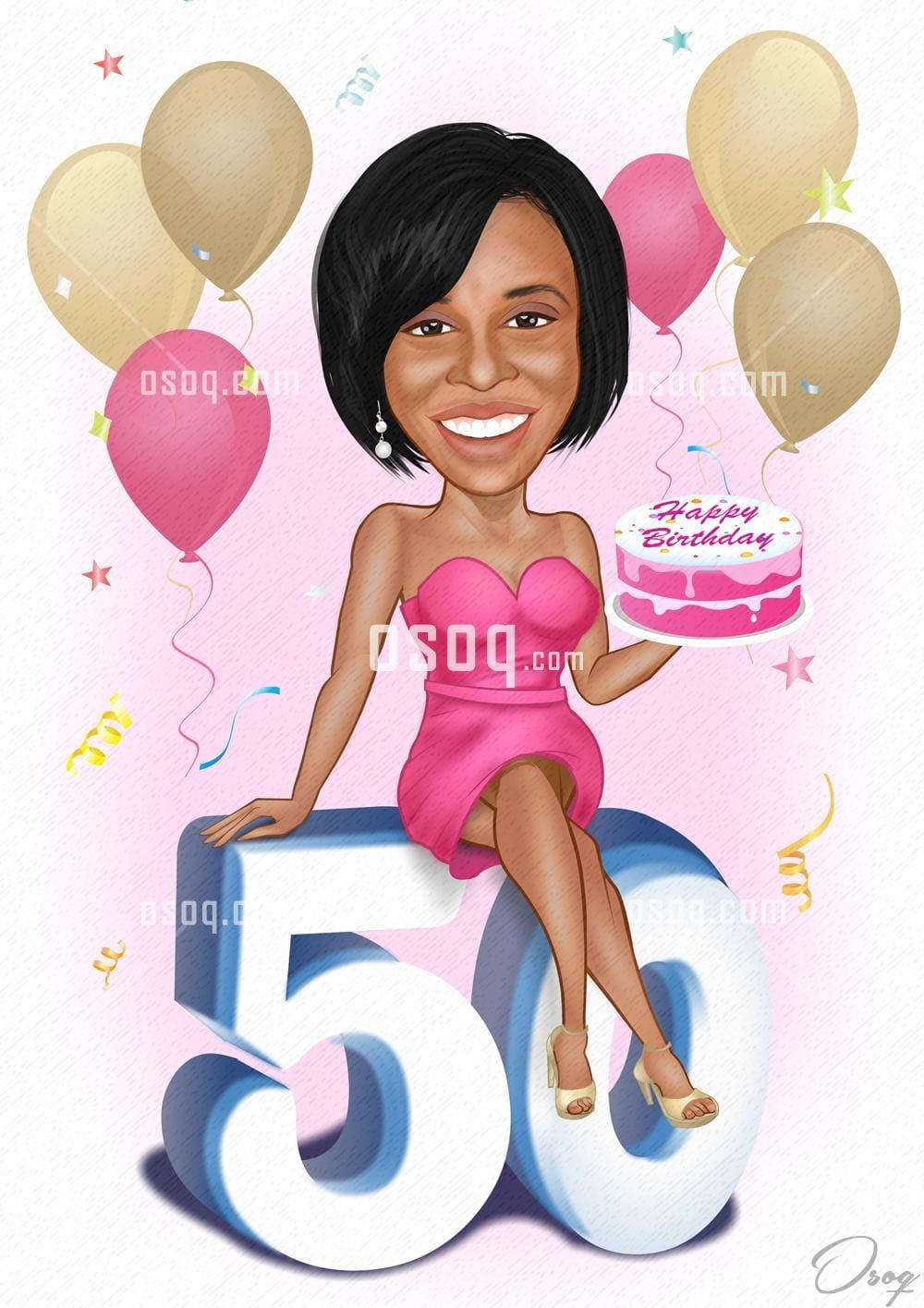Happy birthday cartoon caricature 08
