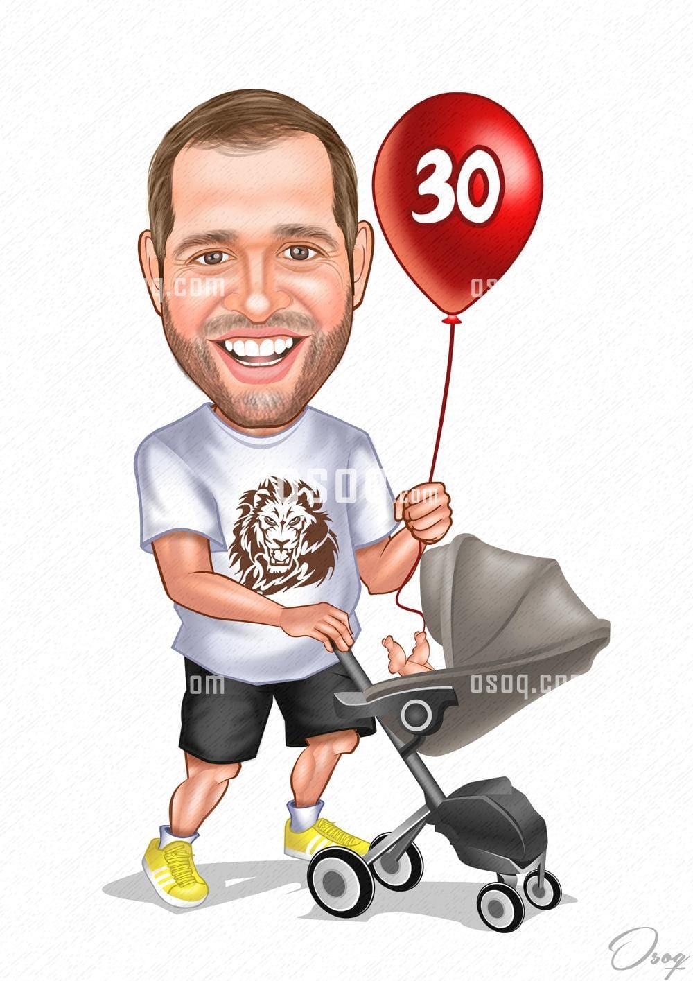 Happy birthday cartoon caricature 13