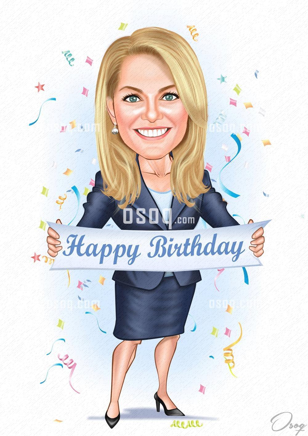 Happy birthday cartoon caricature 16