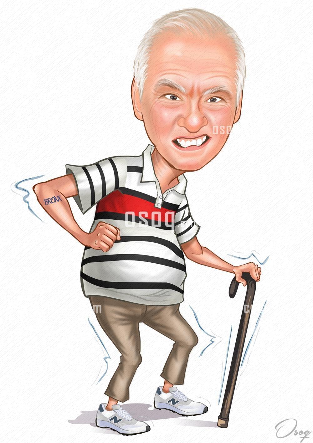 Illustration cartoon caricature 17