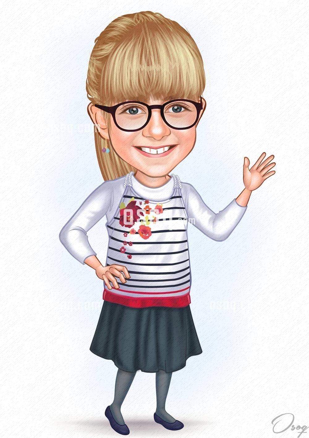 Kids cartoon caricature 17