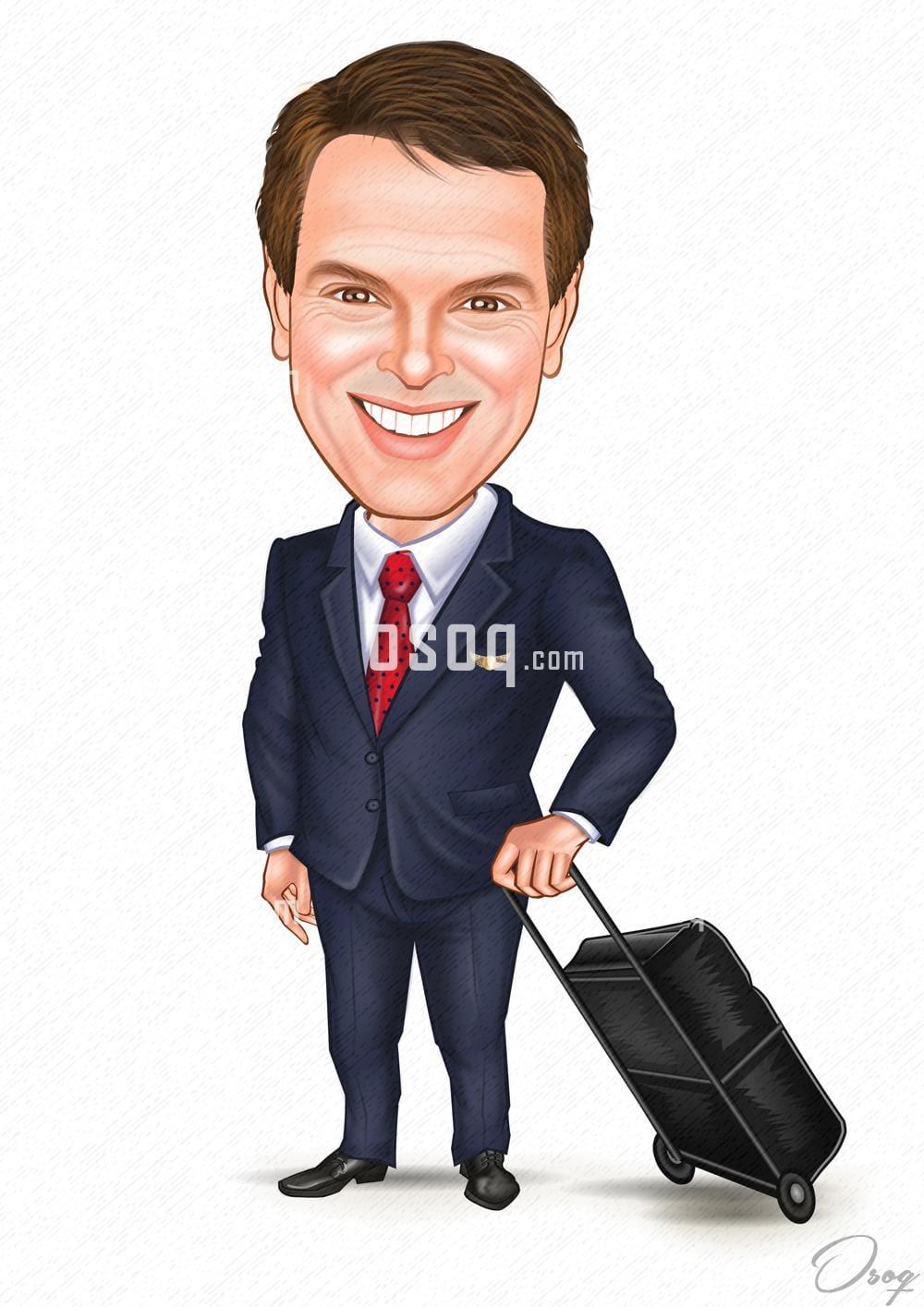 Male cartoon caricature 04