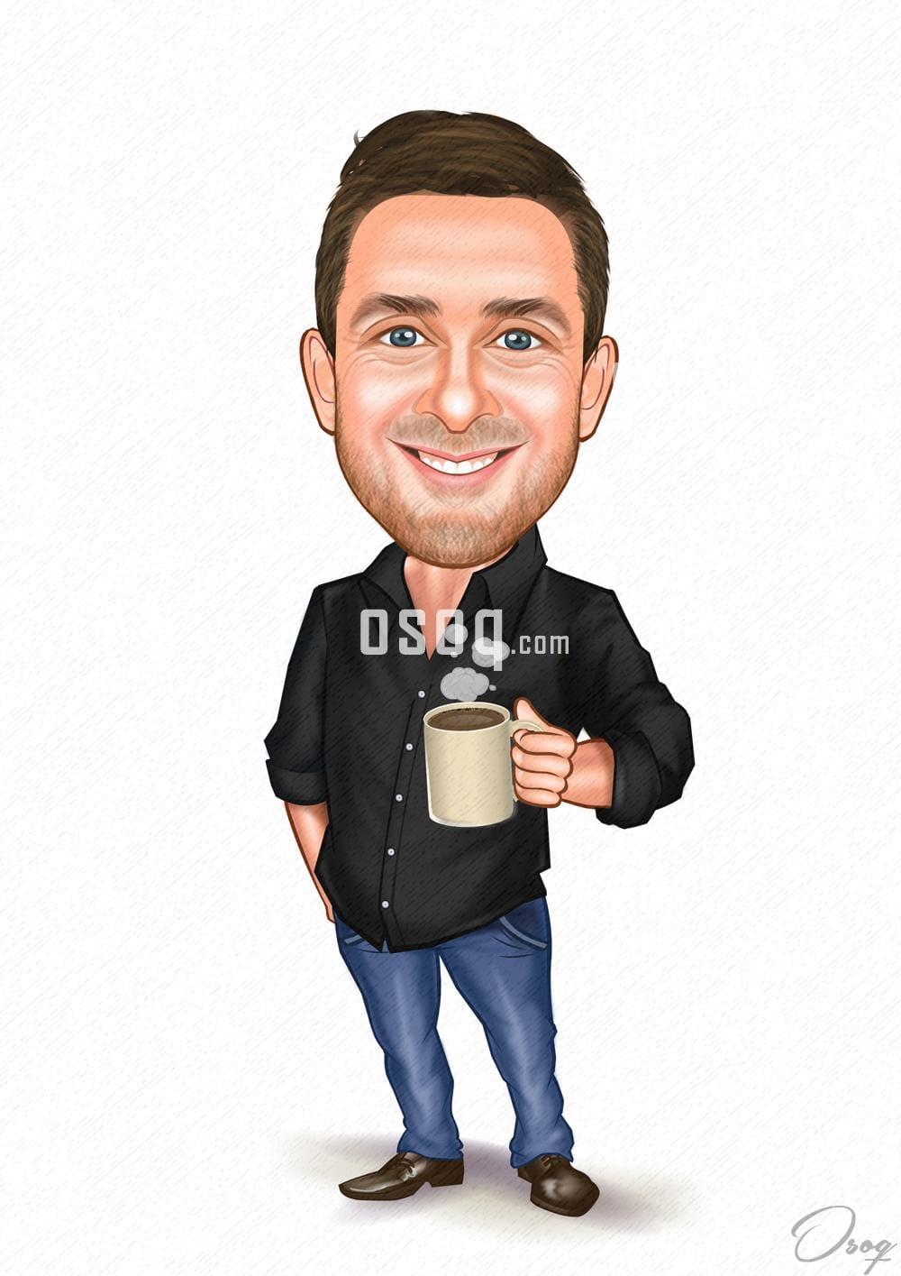 Male cartoon caricature 05