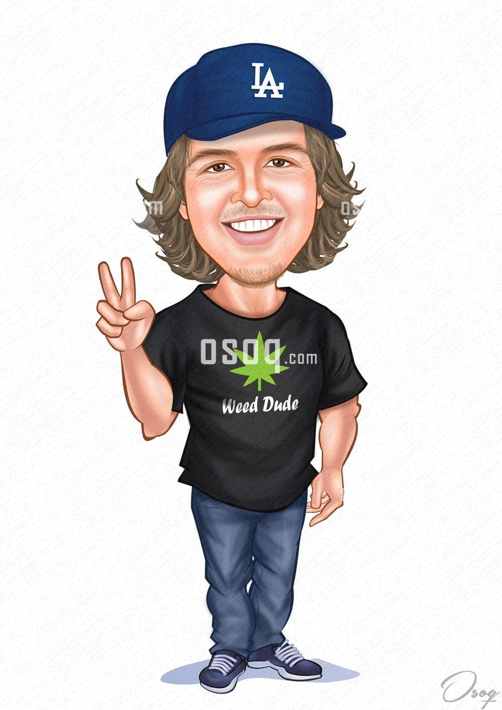 Male cartoon caricature 07