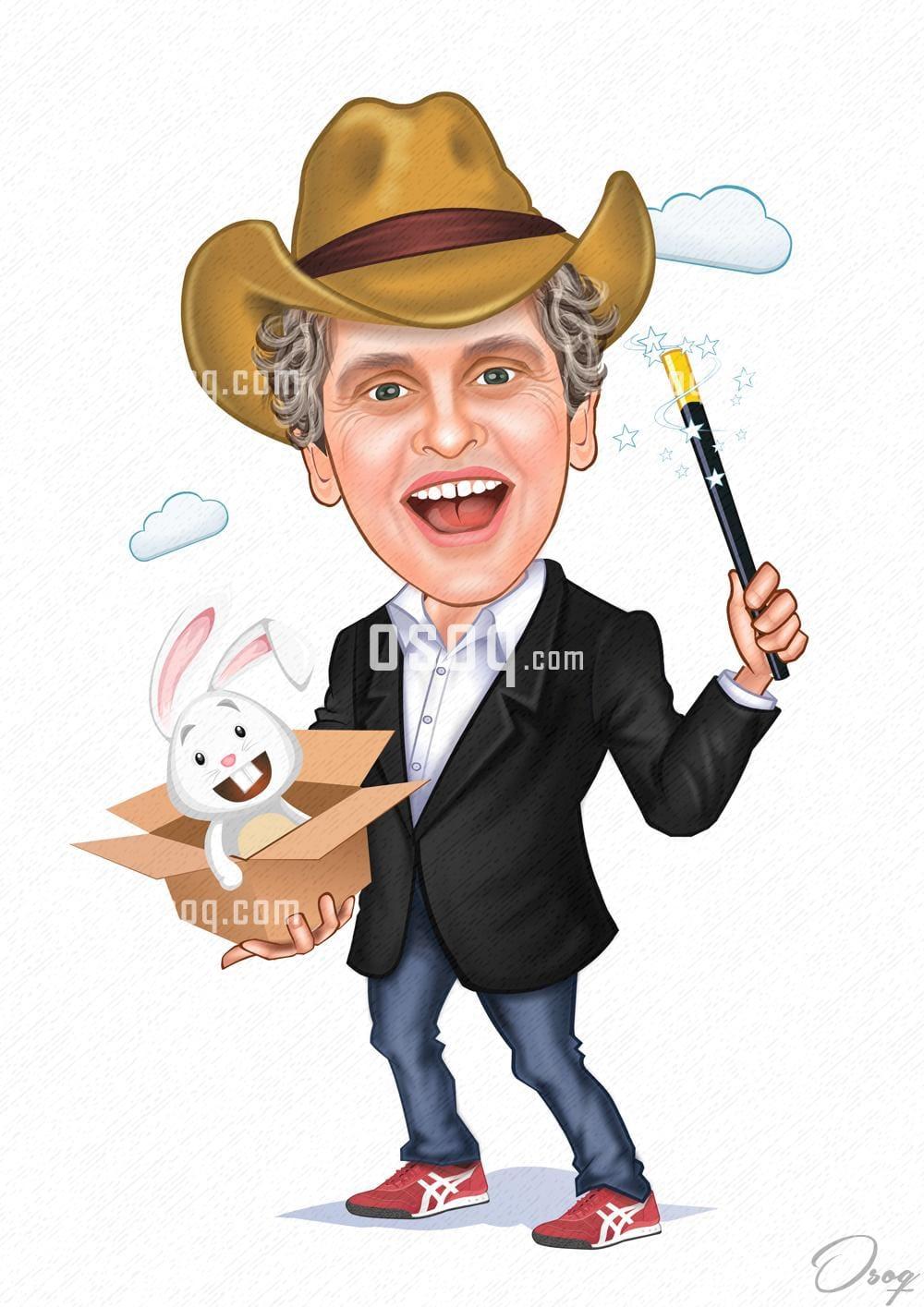 Male cartoon caricature 10