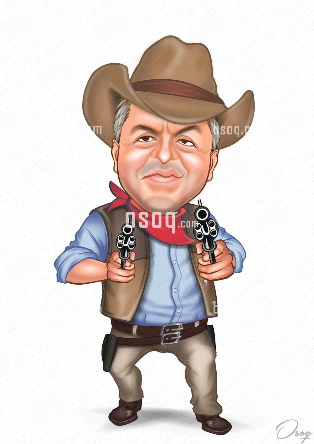 Male cartoon caricature 11