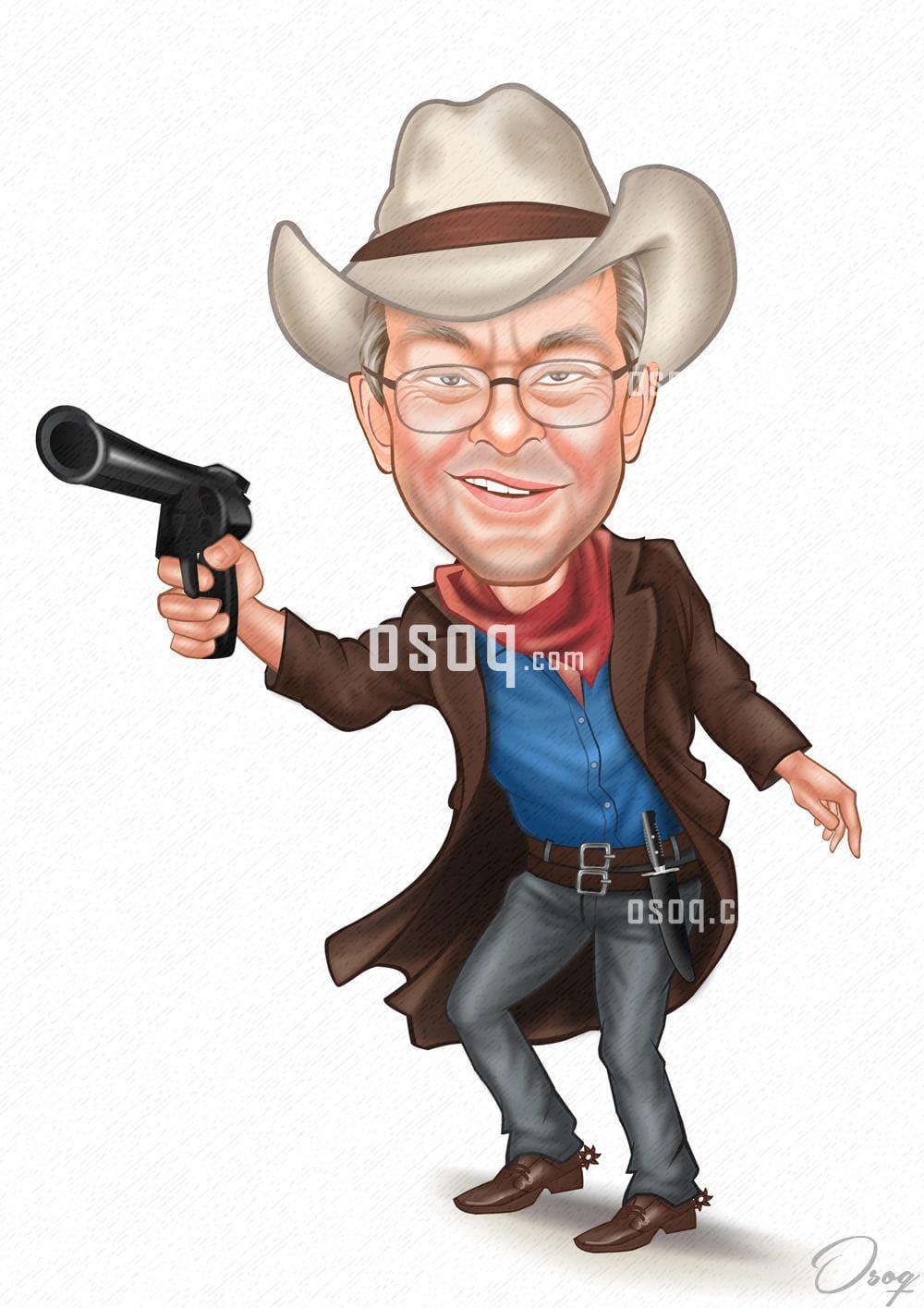 Male cartoon caricature 12
