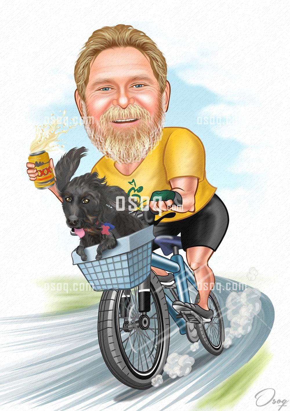 Male cartoon caricature 19