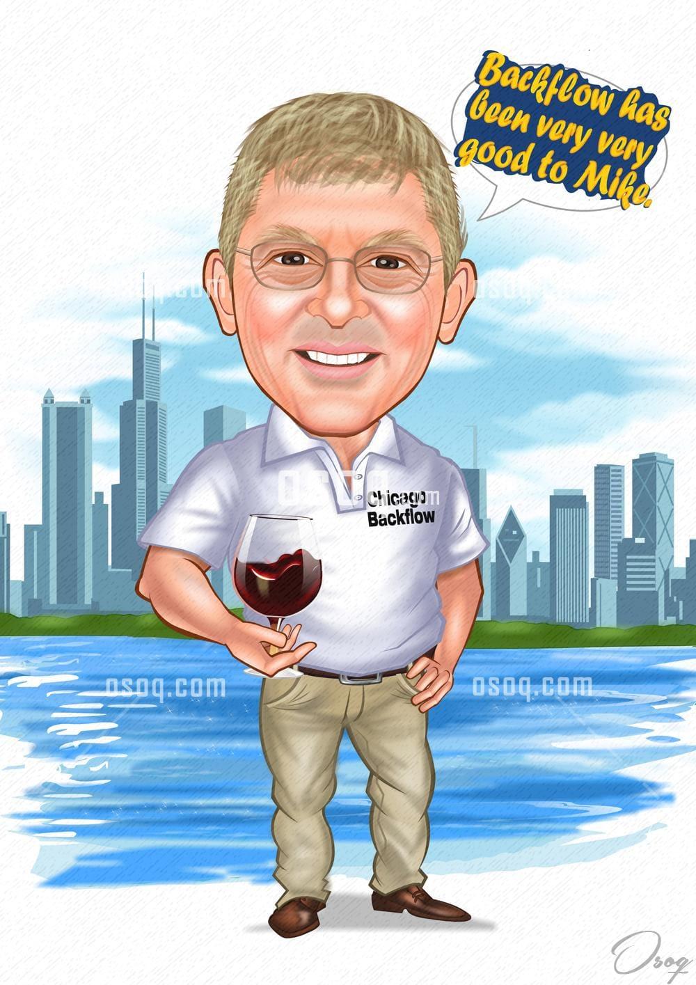 Male cartoon portrait 04