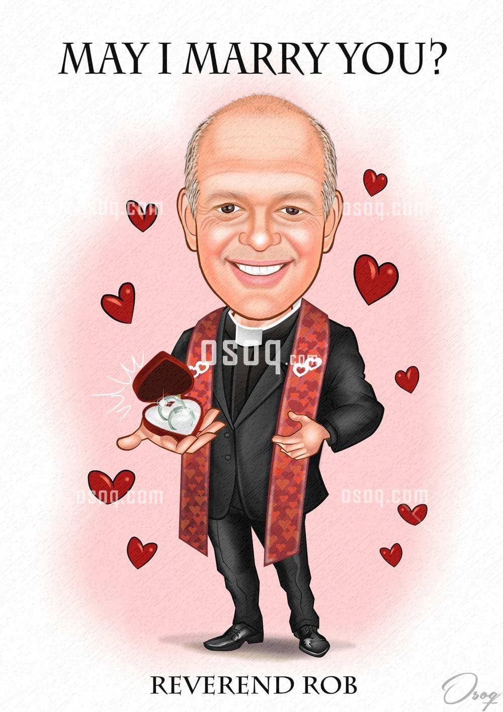 Male cartoon portrait 06