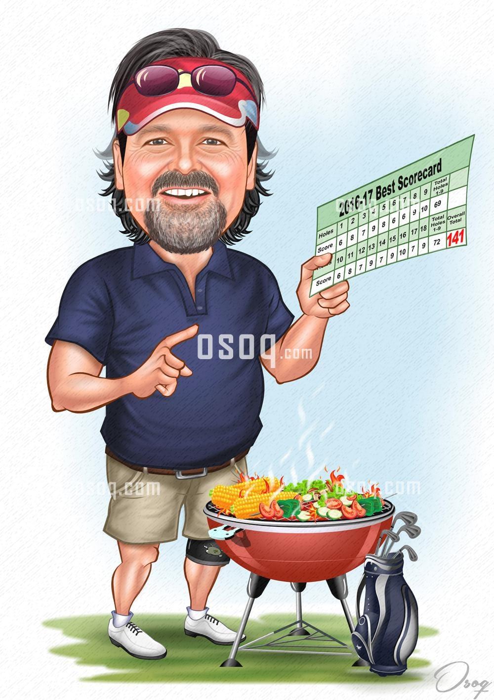 Male cartoon portrait 10