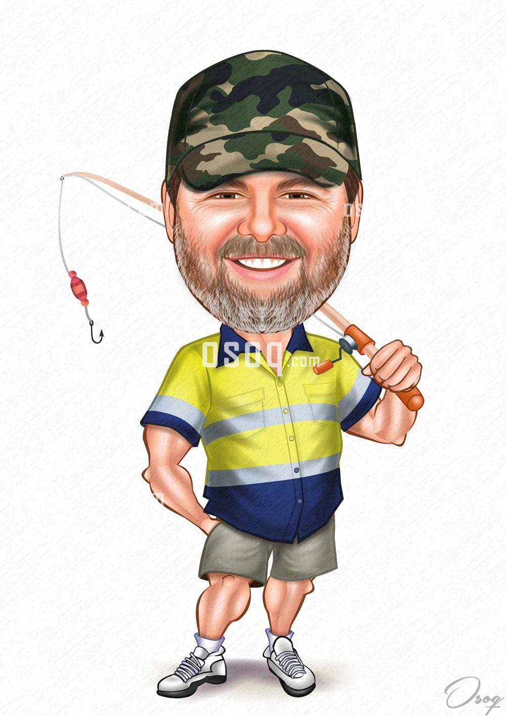 Male cartoon portrait 12