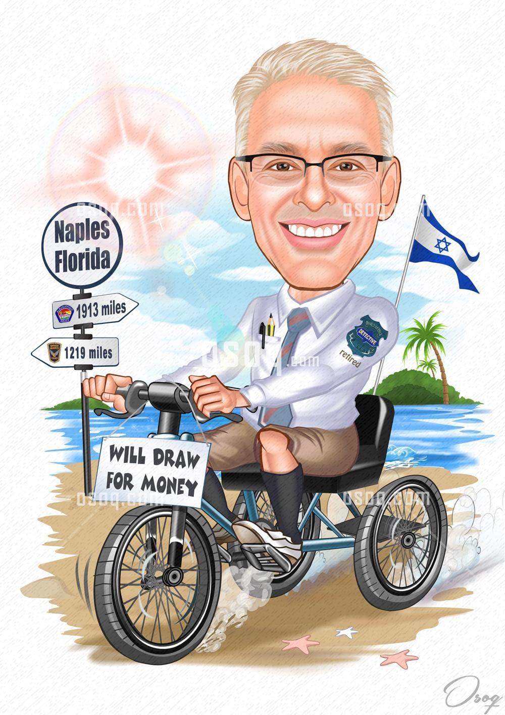 Male cartoon portrait 15