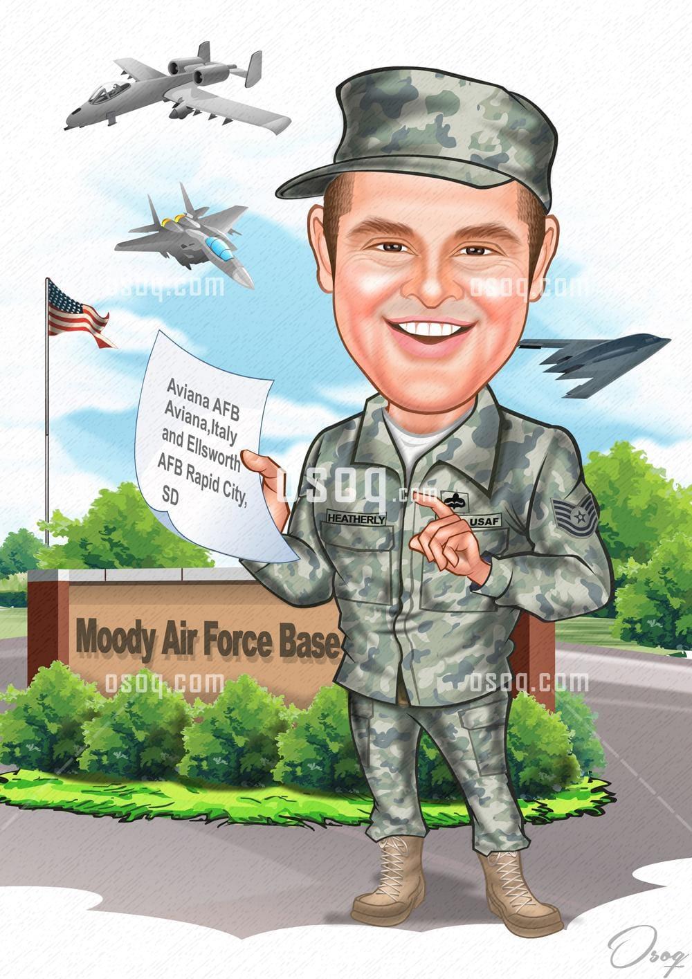 Male cartoon portrait 16