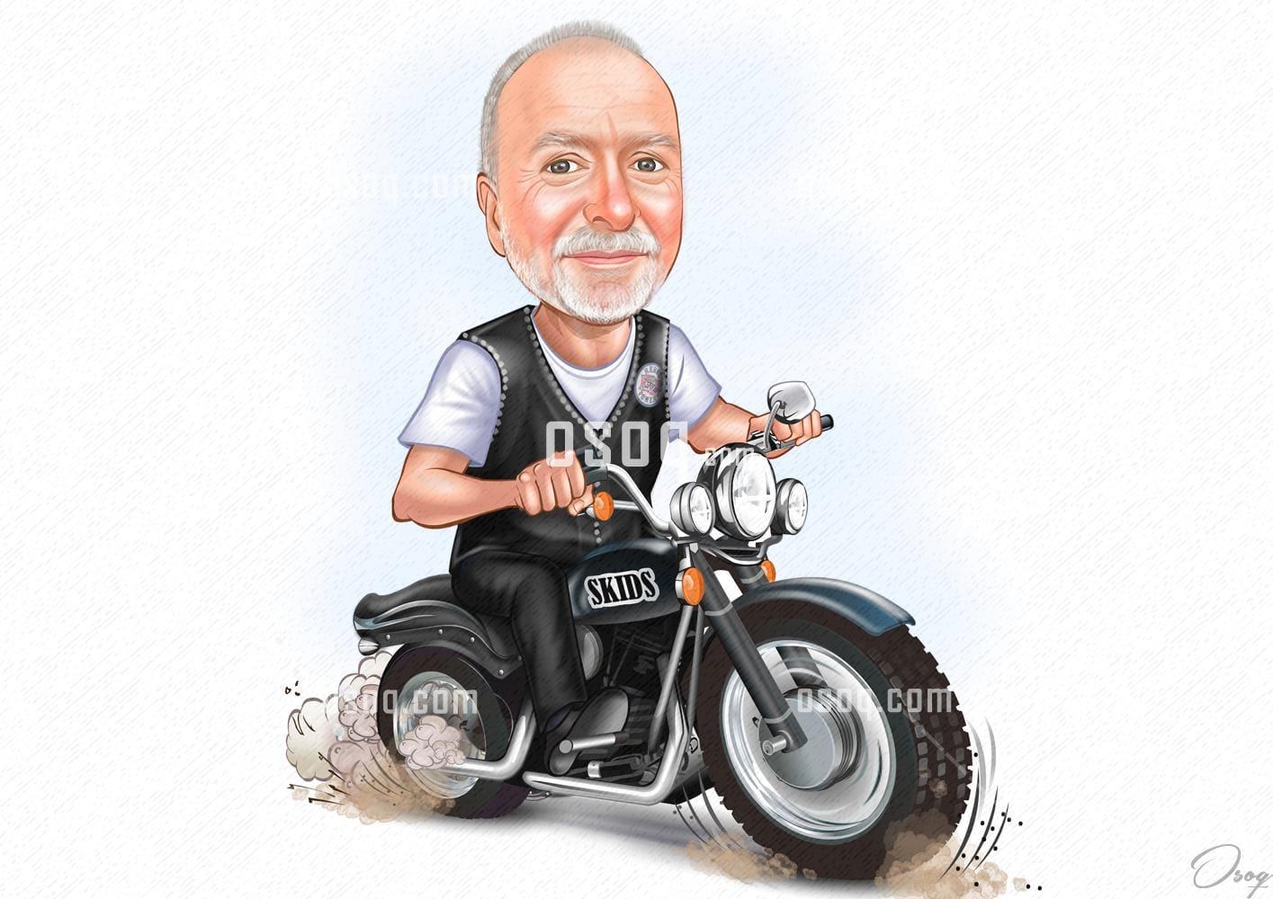 Male cartoon portrait 17