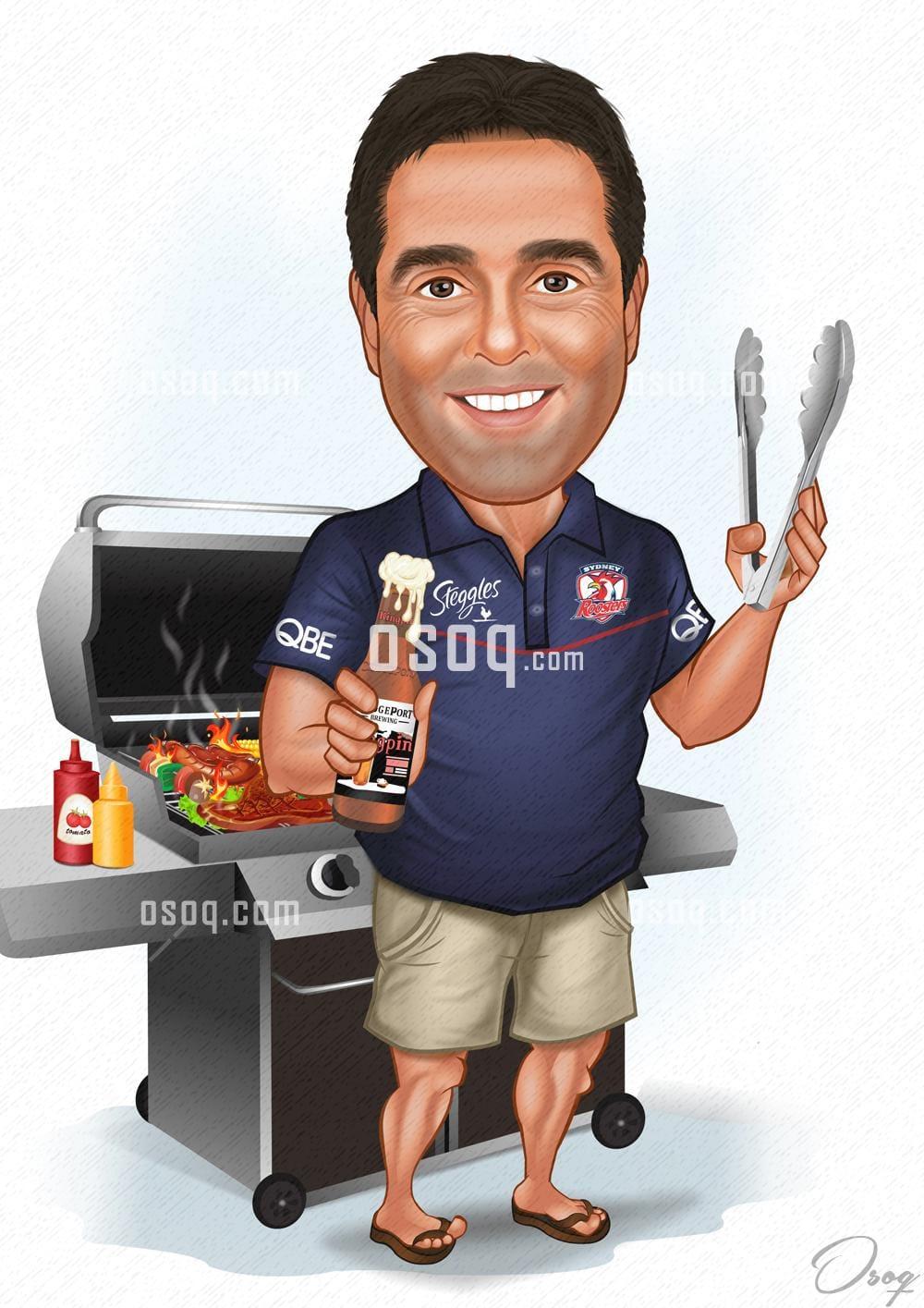 Male cartoon portrait 20