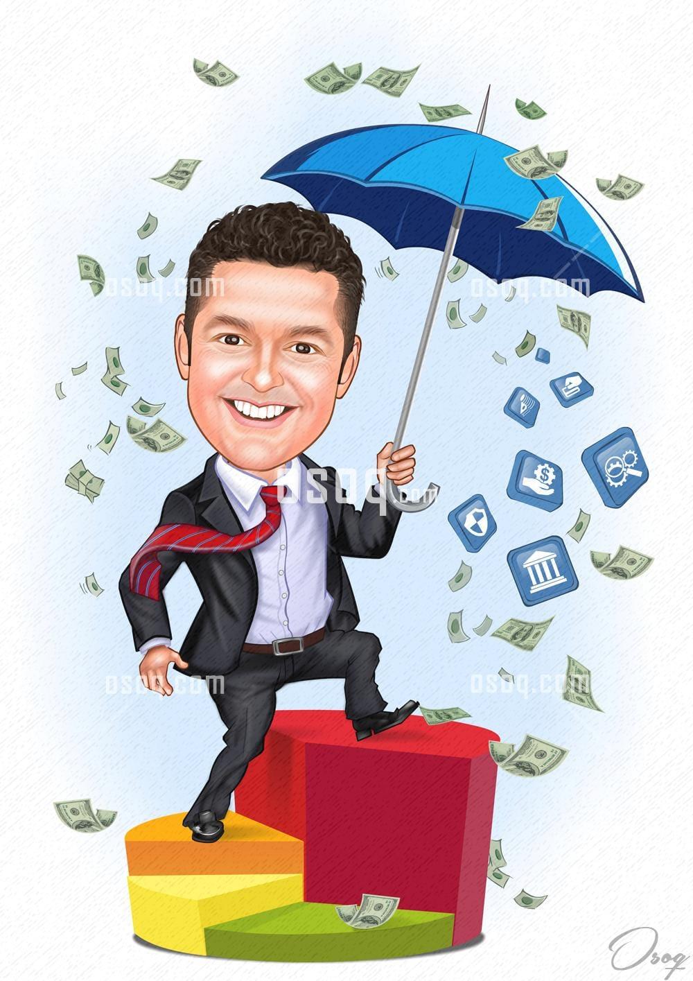 Man cartoon caricature 01
