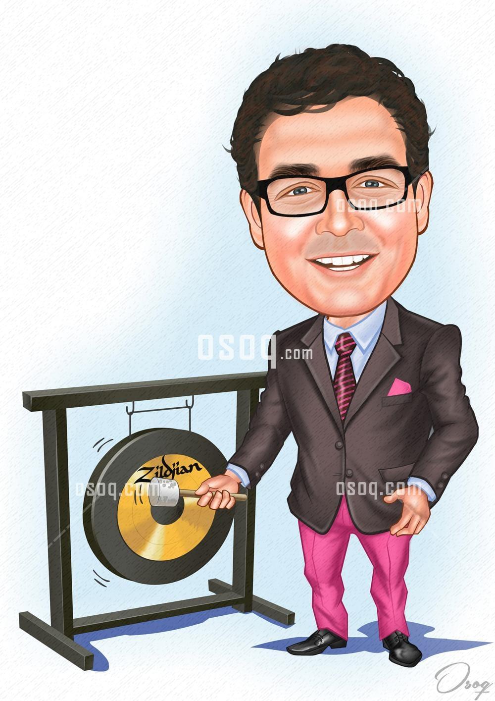 Man cartoon caricature 02