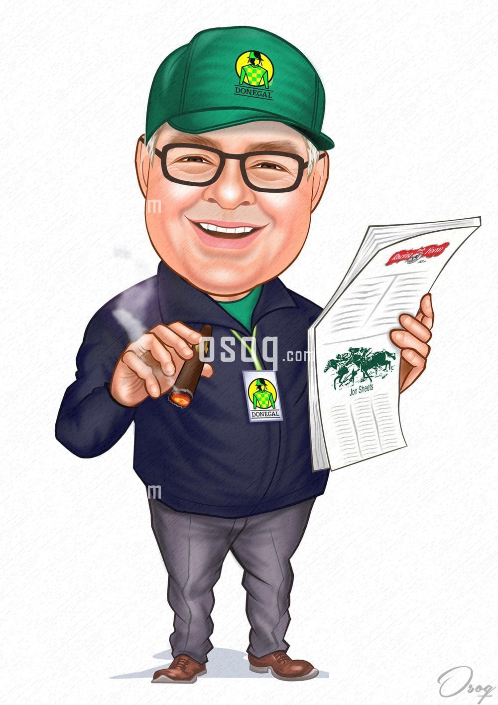 Man cartoon caricature 06