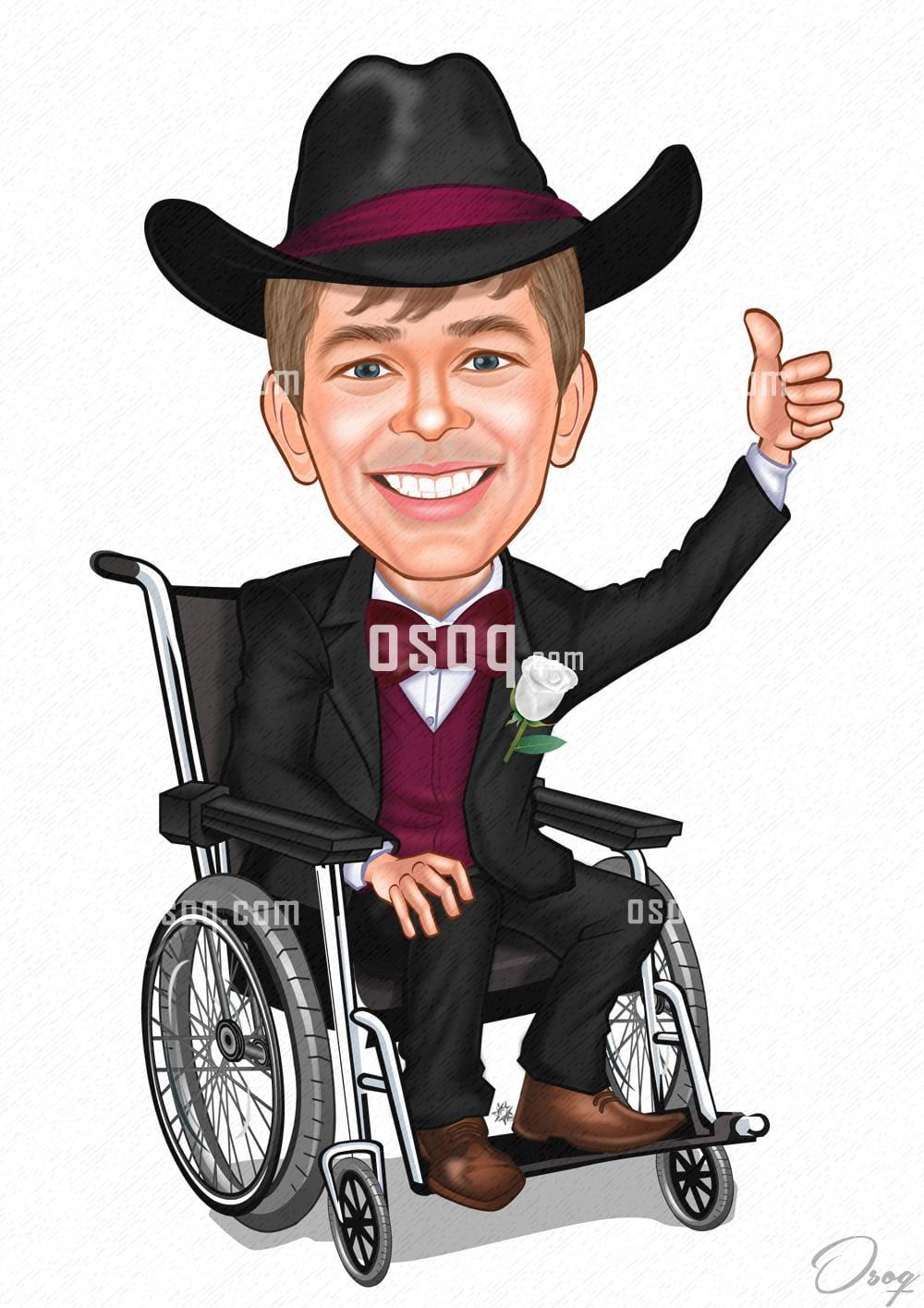 Man cartoon caricature 09