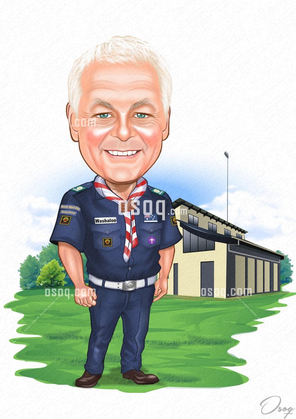 Man cartoon caricature 13