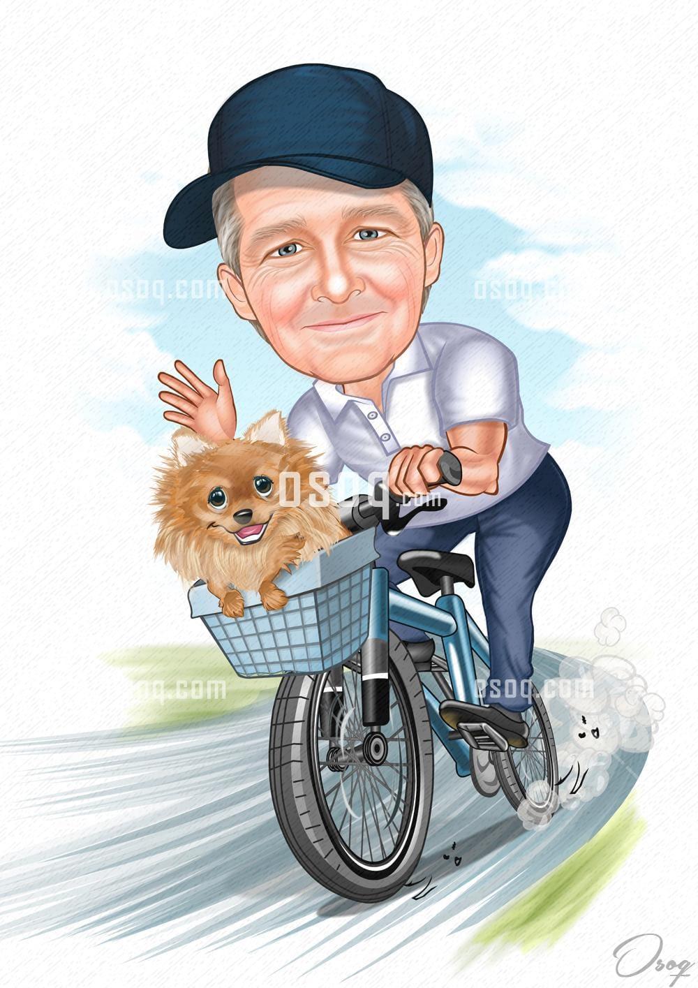 Man cartoon caricature 19