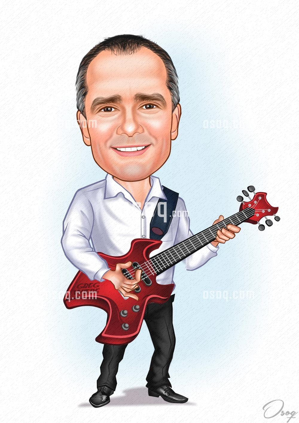 Man cartoon portrait 01