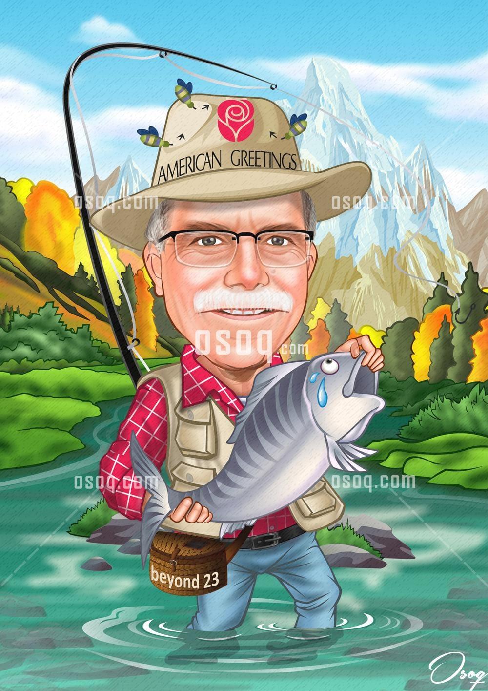 Man cartoon portrait 05