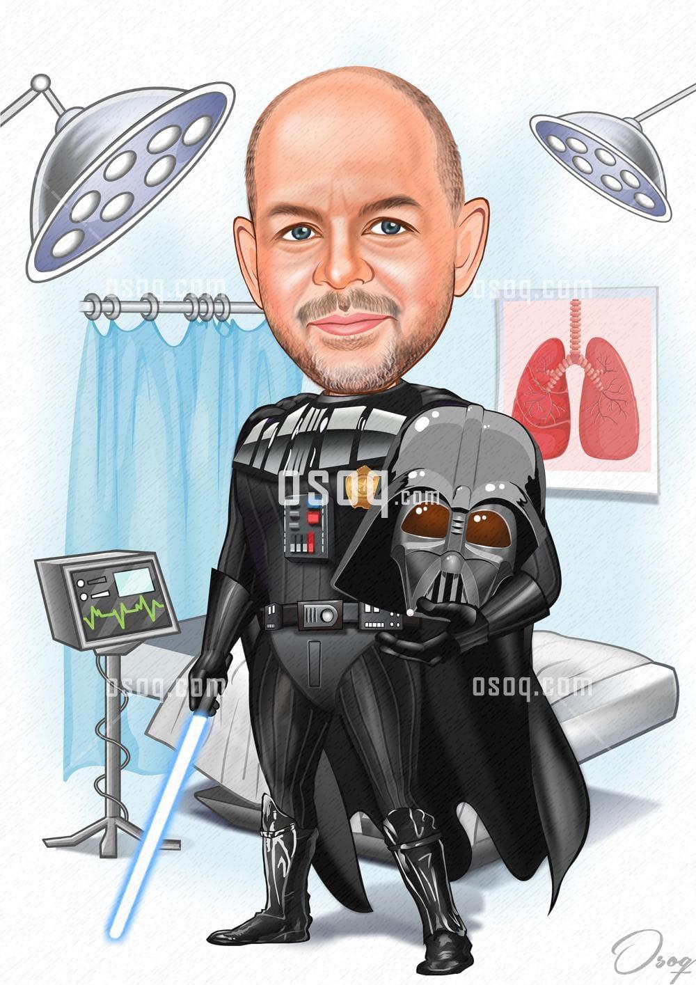 Man cartoon portrait 06