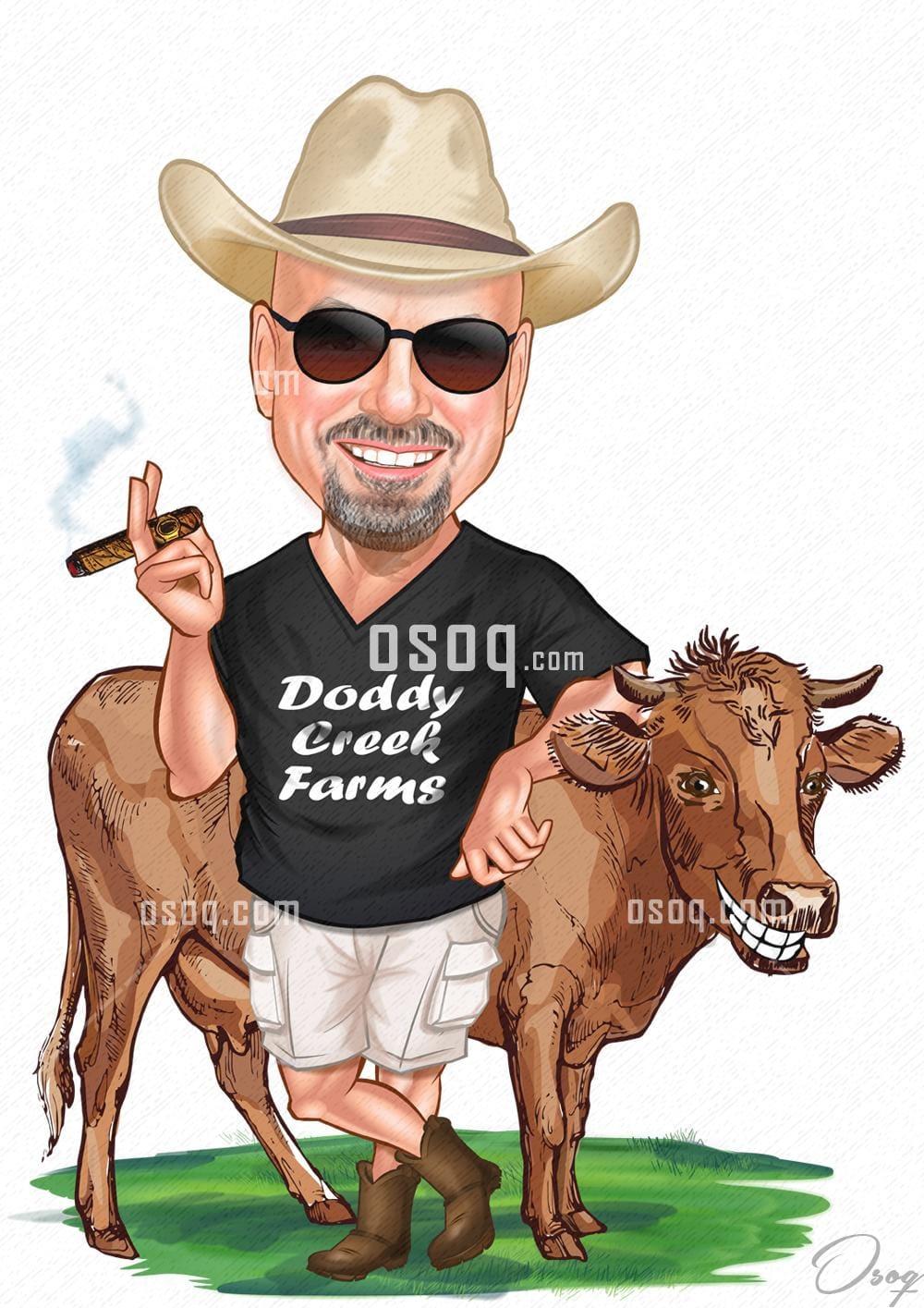 Man cartoon portrait 07