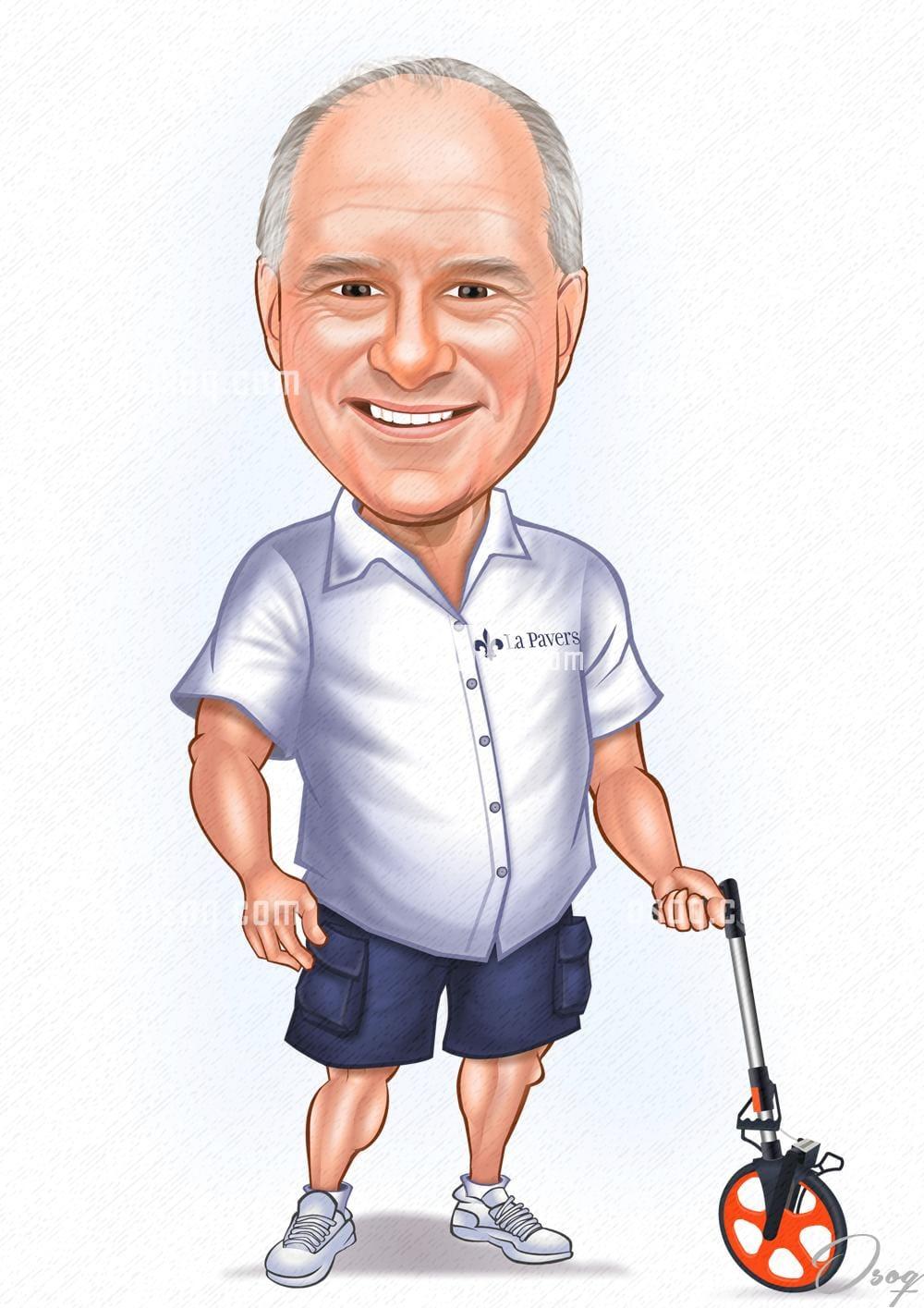 Man cartoon portrait 09