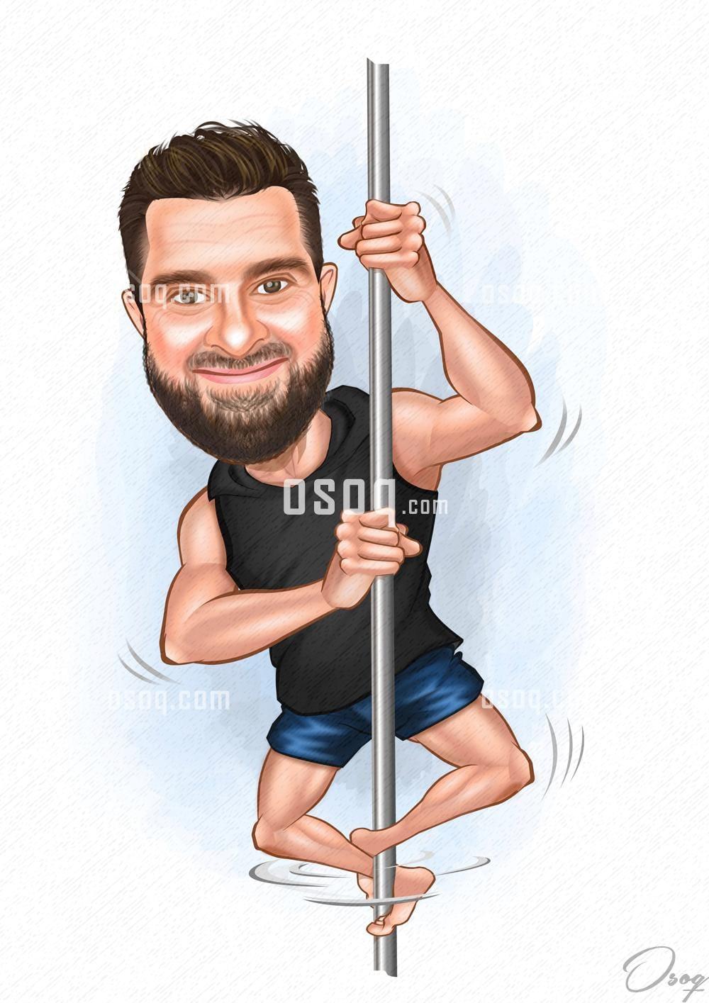 Man cartoon portrait 10