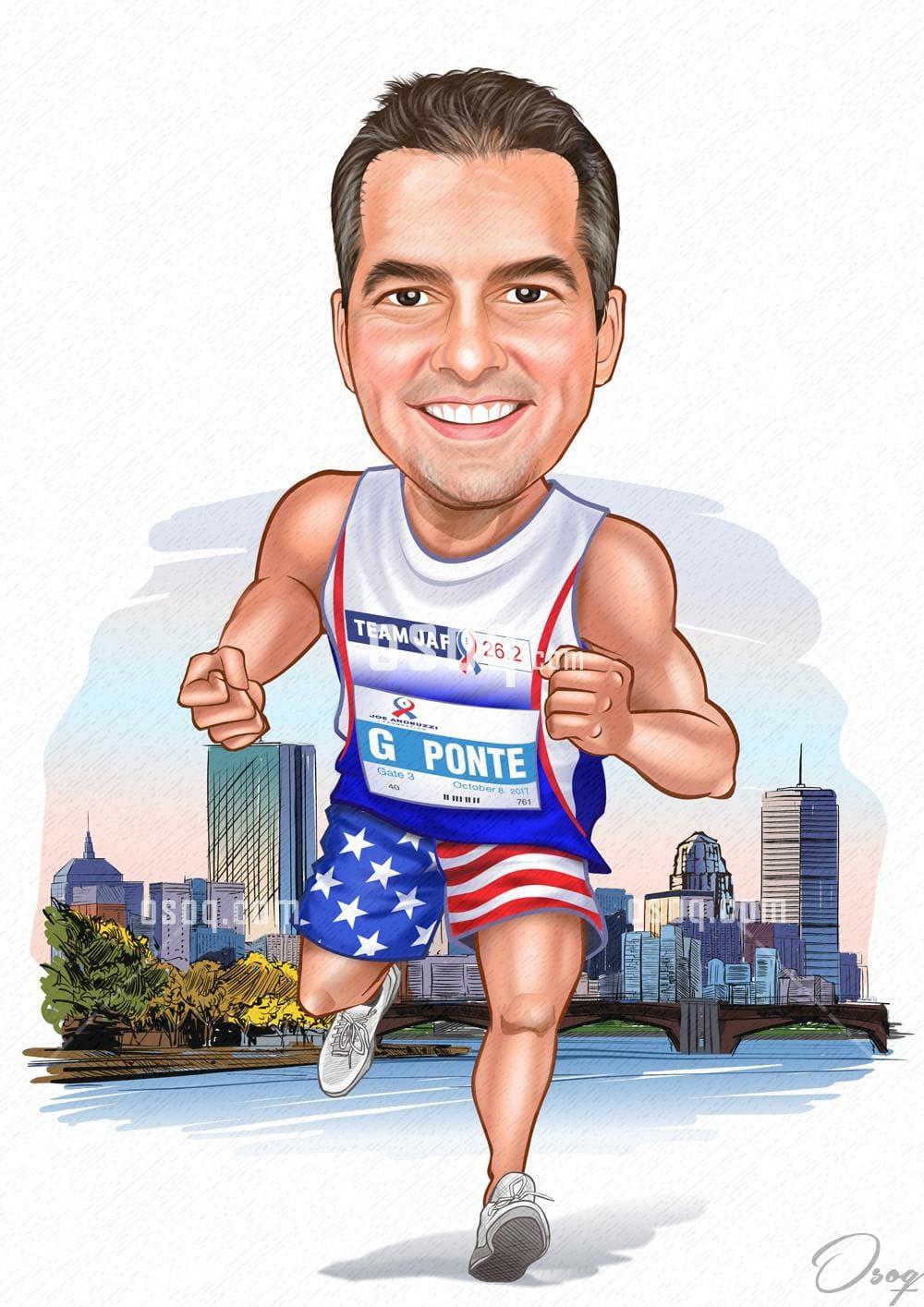 Man cartoon portrait 13
