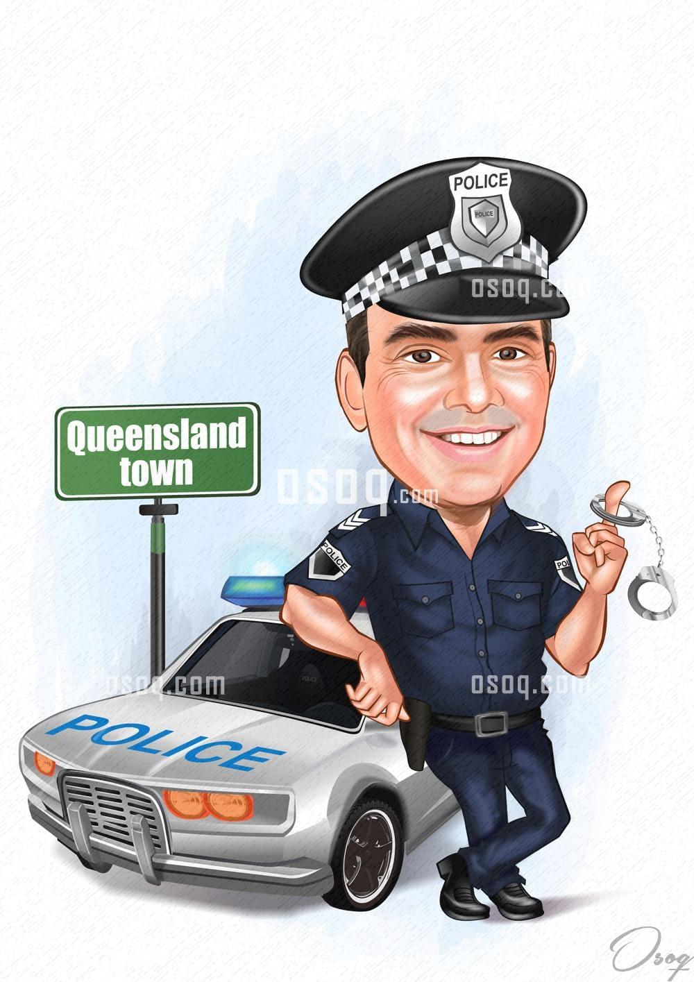 Man cartoon portrait 14