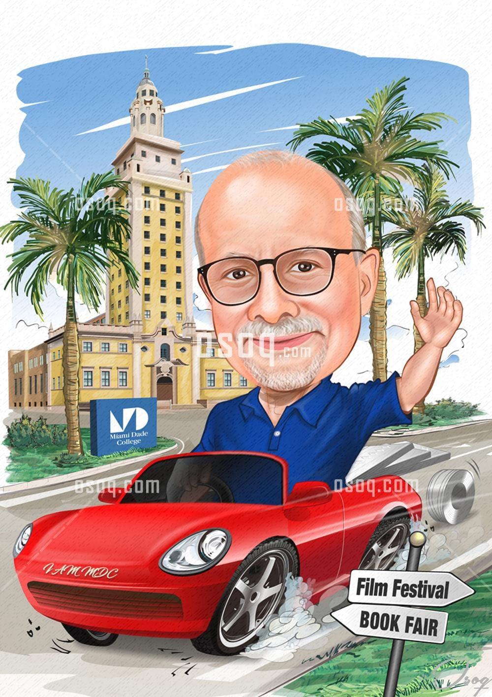 Man cartoon portrait 19