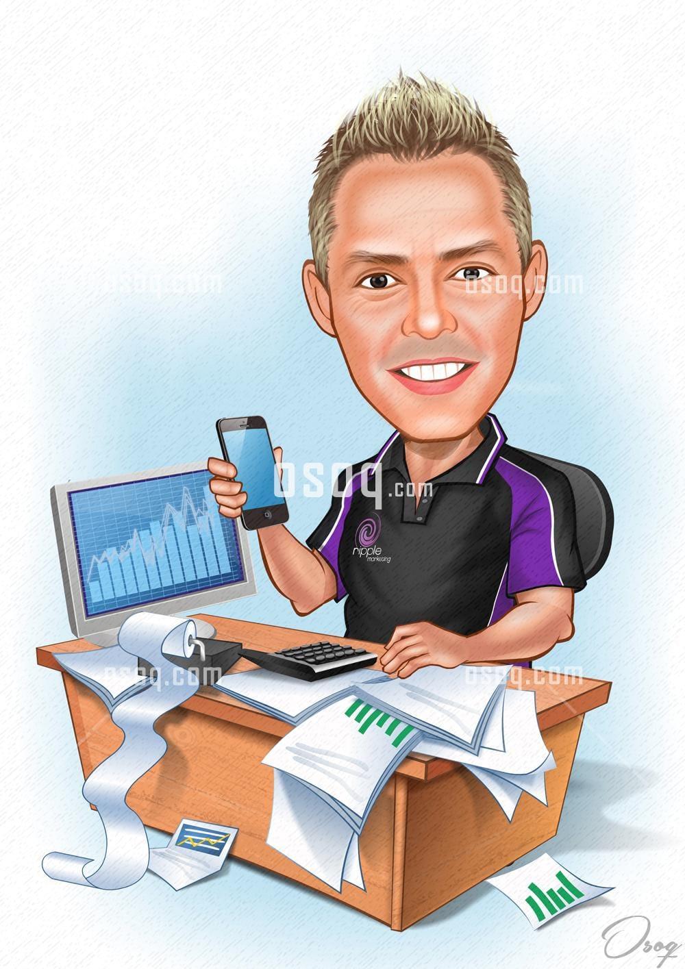 Office cartoon caricature 06