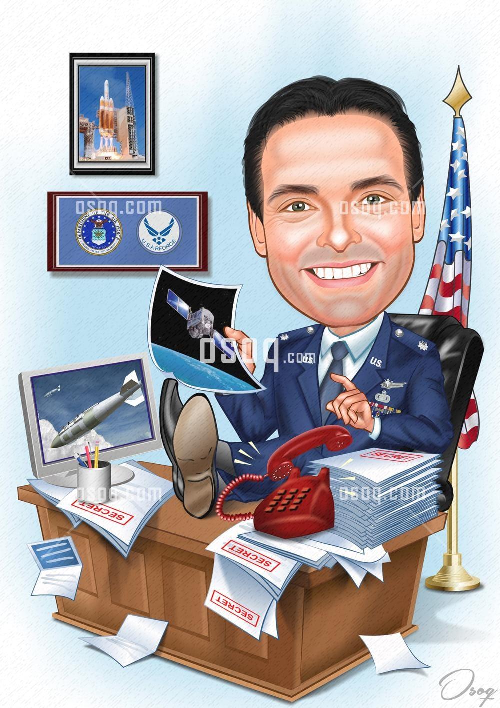 Office cartoon caricature 08