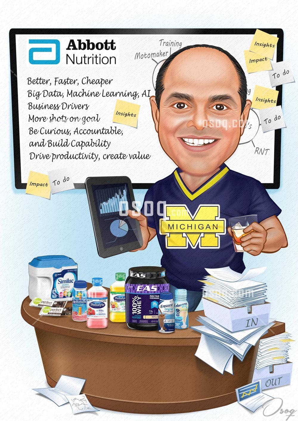 Office cartoon caricature 09