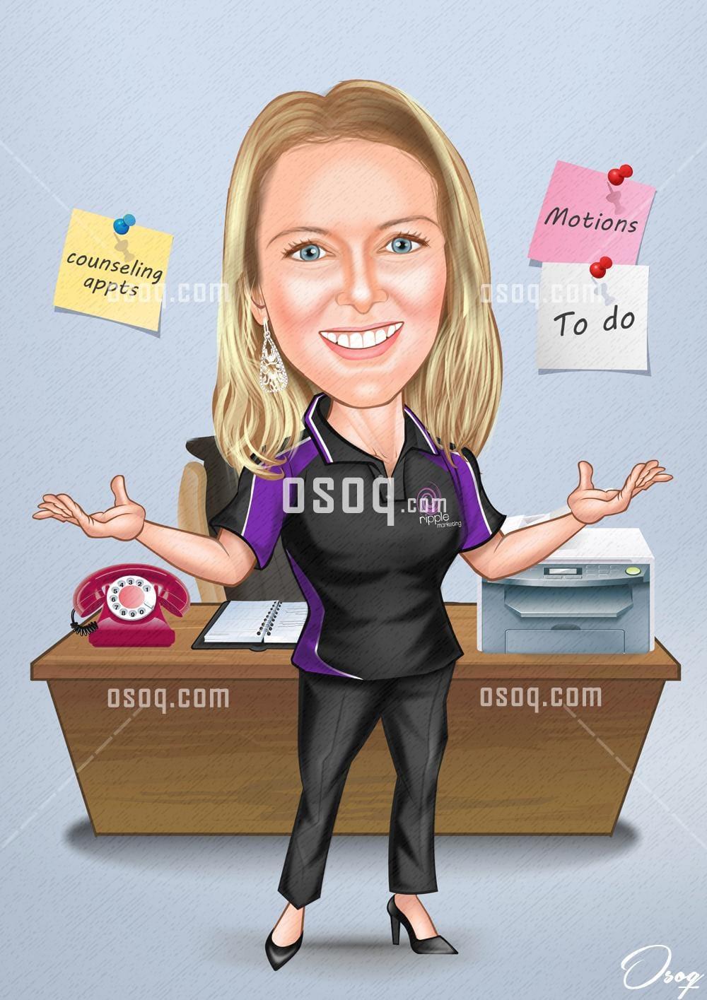 Office cartoon caricature 12